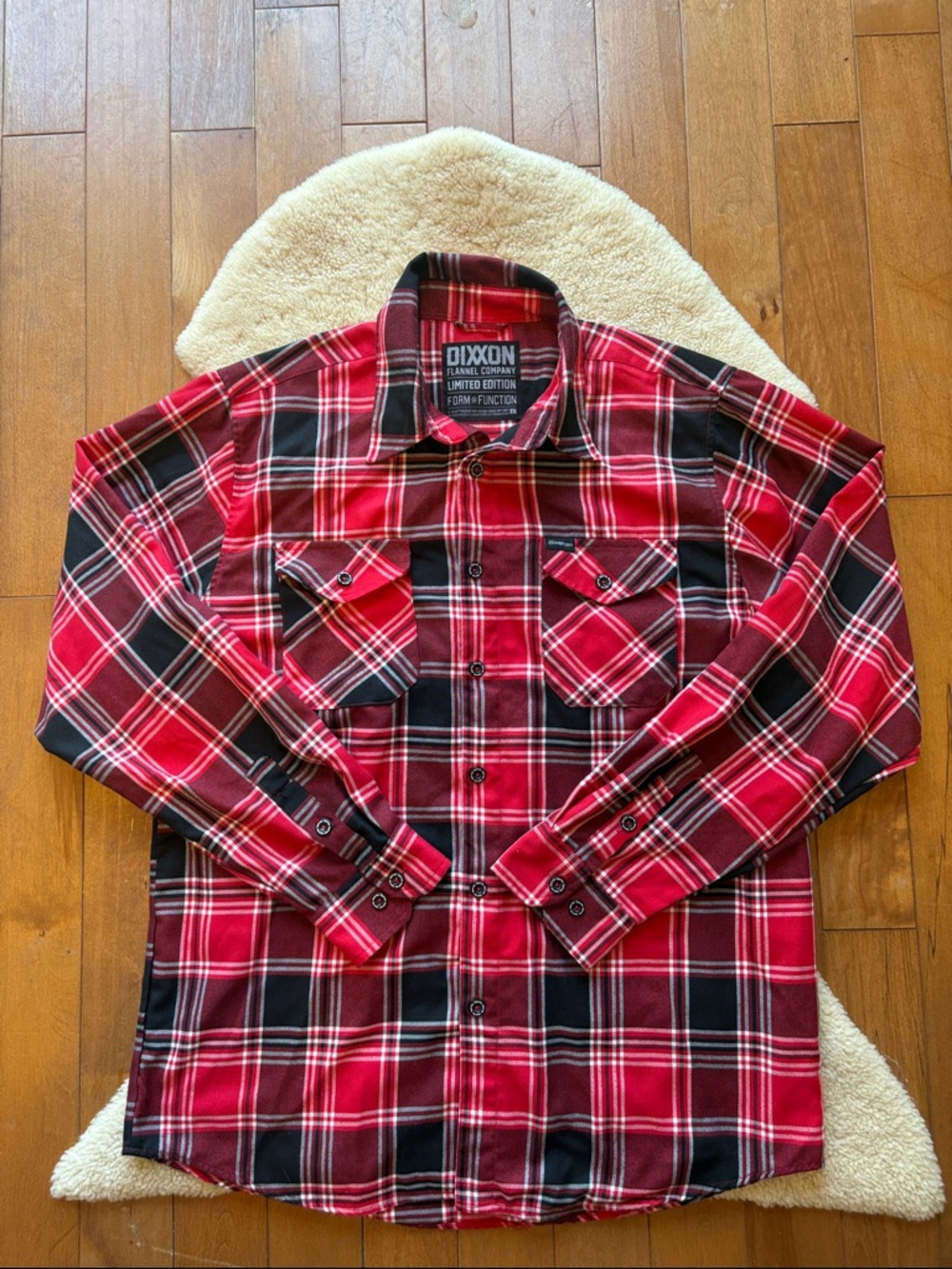 DIXXON FLANNEL COMPANY LIMITED SNAP ON EDITION LONG SLEEVE SHIRT SIZE Large.